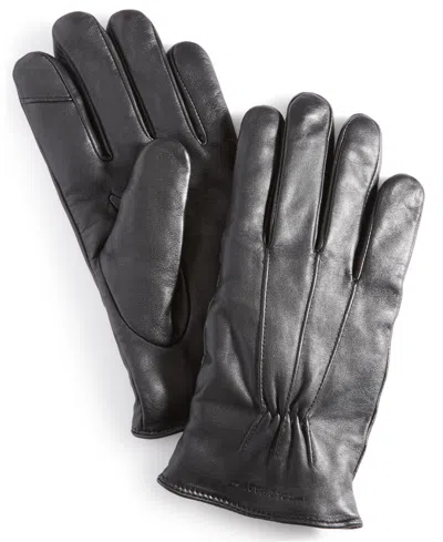 Cole Haan Men's Leather Gloves In Black