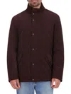 Cole Haan Men's Mockneck Quilted Corduroy Jacket In Chocolate