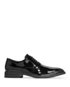 Cole Haan Men's Modern Essentials Lace Up Plain Toe Derby Dress Shoes In Black Patent