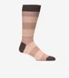 Cole Haan Men's Multi Stripe Dress Crew Socks - Brown In Brown