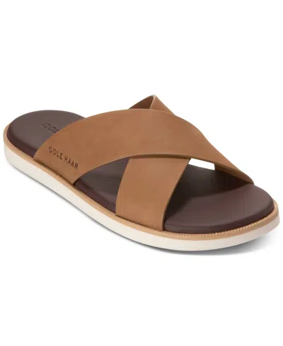 Cole Haan Men's Nantucket Cross Strap Slip-on Slide Sandals