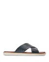 Cole Haan Men's Nantucket Cross Strap Slip On Sandals In Navy Blaze