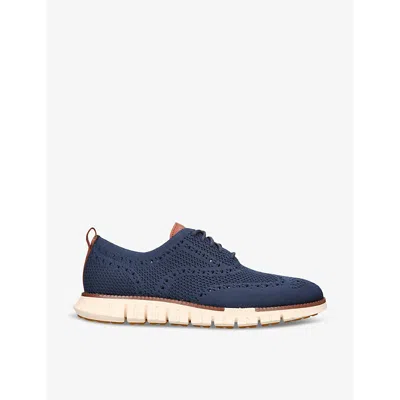 COLE HAAN MENS COLE HAAN ZERØGRAND WINGTIP STITCHLITE KNITTED OXFORD SHOES