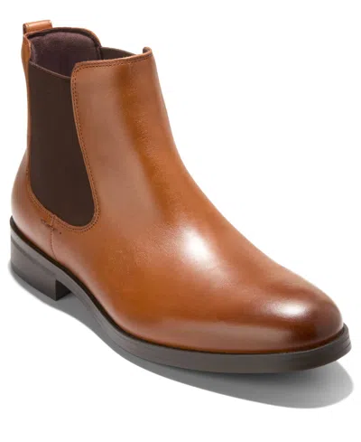 Cole Haan Men's Newmark Grand Chelsea Boots In Brown