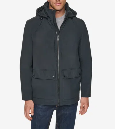 Cole Haan Men's Nylon Anorak Jacket - Black Size 2xl