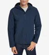 Cole Haan Men's Packable Running Rain Jacket - Blue Size Medium In Blue