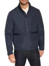 Cole Haan Packable Rain Jacket In Navy