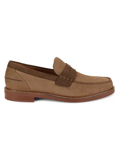 Cole Haan Men's Pinch Prep Leather & Suede Penny Loafers In Brown