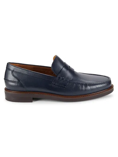 Cole Haan Men's Pinch Prep Leather Penny Loafers In Navy Blazer