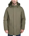 Cole Haan Men's Rain Coat With Removable Hood In Olive