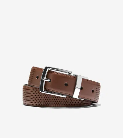 Cole Haan Men's Reversible Perforated Belt - Brown Size 44