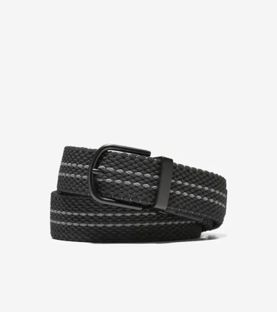 Cole Haan Men's Reversible Stretch Web Belt - Black Size 42