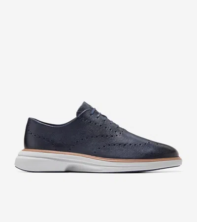 Cole Haan Men's Øriginal Grand Cityspectre Wingtip Oxford Shoes - Blue Size 7.5