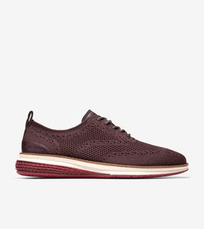 Cole Haan Original Grand Energy Weave Stitchlite Wing Oxford In Brown