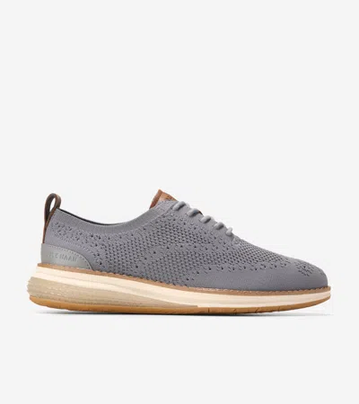 Cole Haan Men's Øriginal Grand Energyweave Stitchlite Wingtip Oxford Shoes - Grey Size 9