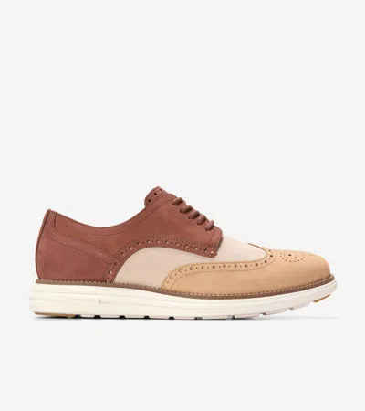 Cole Haan Men's Øriginal Grand Remastered Wingtip Oxford Shoes - Beige Size 9 In Brown