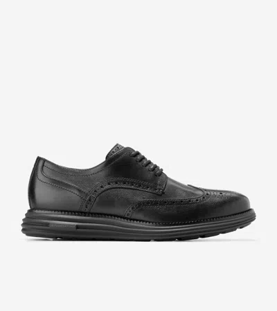 Cole Haan Men's Øriginal Grand Remastered Wingtip Oxford Shoes - Black Size 15