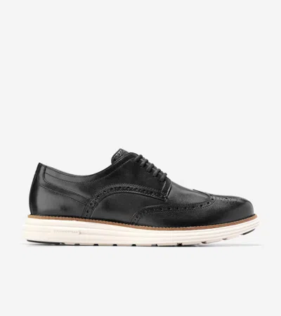 Cole Haan Men's Øriginal Grand Remastered Wingtip Oxford Shoes - Black Size 10