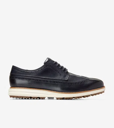 Cole Haan Men's Øriginal Grand Wingtip Oxford Golf Shoes - Blue Size 8.5 Waterproof