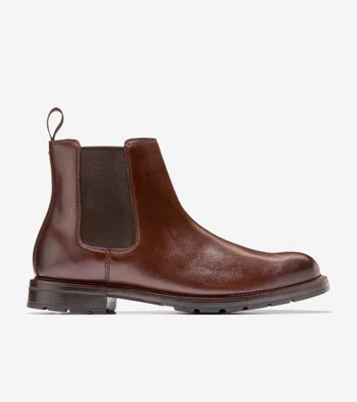 Cole Haan Men's Roundhill Grand Waterproof Chelsea Boots - Brown Size 9.5