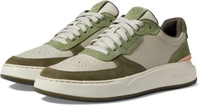 Pre-owned Cole Haan Men's Sneaker In Dove/tea Leaf/oil Green/silver Birch
