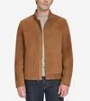 Cole Haan Men's Stand Collar Jacket - Brown Size Medium In Brown