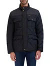 Cole Haan Men's Stand Collar Quilted Jacket In Green