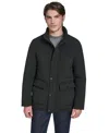 Cole Haan Men's Stretch Quilted Jacket - Black Size Xxl In Blue