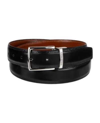 Cole Haan Men's Two-in-one Reversible Leather Dress Belt In Black