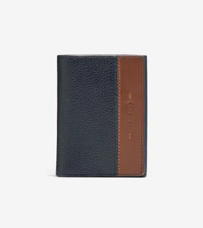 Cole Haan Men's Two Tone Z Fold Wallet - Blue In Multi