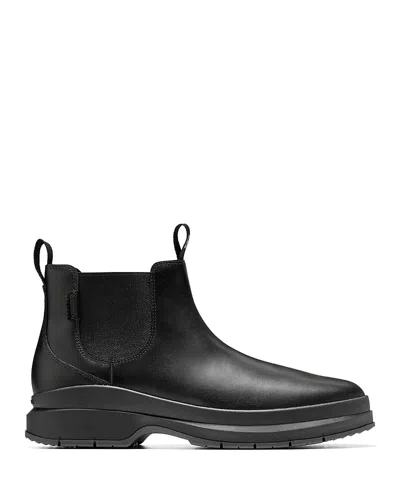 Cole Haan Men's Windham Grand Leather Waterproof Chelsea Boots In Black