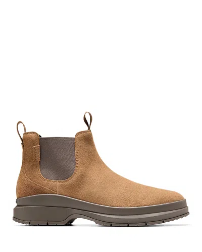 Cole Haan Men's Windham Grand Suede Waterproof Chelsea Boots In Brown