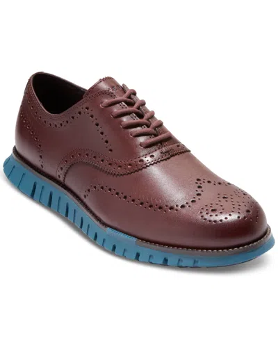 Cole Haan Men's Zerøgrand Remastered Lace-up Wingtip Oxford Shoes In Hickory-dark Chocolate