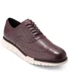Cole Haan Men's Zerãgrand Remastered Lace-up Wingtip Oxford Shoes In Pinot,dark Chocolate,ivory
