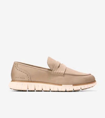 Cole Haan Men's Zerøgrand Remastered Penny Loafers - Beige Size 9
