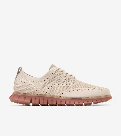 Cole Haan Men's Zerøgrand Remastered Stitchlite Wingtip Oxford Shoes - Beige Size 9 In Multi