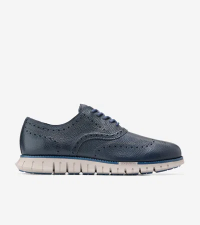 Cole Haan Stitchlite Zerøgrand Remastered Oxford Shoes In Dark Blue