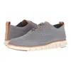 COLE HAAN MEN'S ZEROGRAND STITCHLITE OXFORD SHOES IN IRON STONE/IVORY
