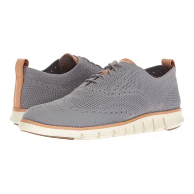 Cole Haan Men's Zerogrand Stitchlite Oxford Shoes In Iron Stone/ivory In Grey