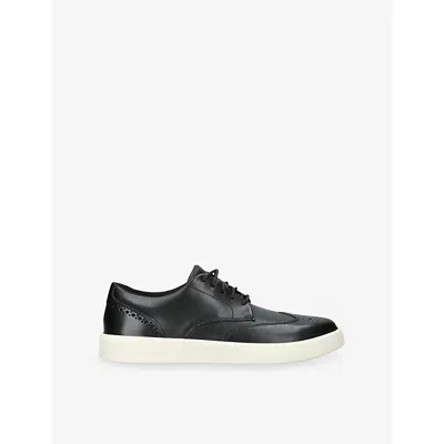 Cole Haan Mens Black Grand Crosscourt Daily Wingtip Leather Trainers Eur 41.5 / 7.5 Uk