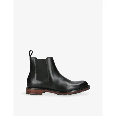 Cole Haan Mens Black Roundhill Grand Leather Chelsea Boots Eur 41 / 7 Uk