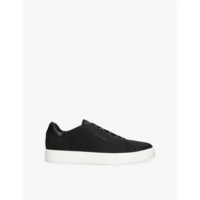 Cole Haan Mens Blk/white Grandpro Luxe Slip-on Stitchlite™ Knitted Trainers Eur 44 / 10 Uk In Multi
