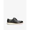 Cole Haan Mens Blk/white Øriginalgrand Wingtip Leather Oxford Shoes Eur 42 / 8 Uk In Blk/white