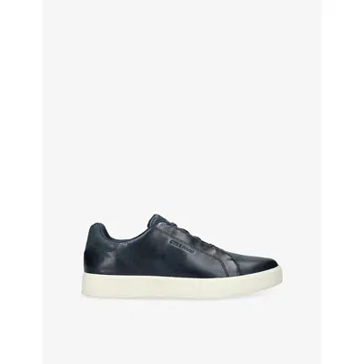 Cole Haan Mens Blue/dark Grandprø Luxe Slip-on Leather Trainers Eur 44 / 10 Uk
