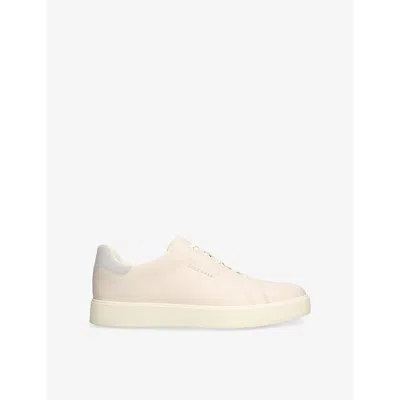 Cole Haan Mens  Grandpro Luxe Slip-on Suede Low-top Trainers In Bone