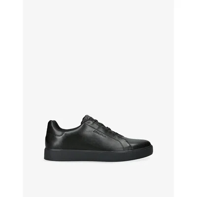 COLE HAAN MENS BLACK GRANDPRO LUXE SLIP-ON LEATHER TRAINERS EUR 44.5 / 10.5 UK