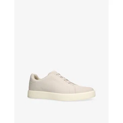 Cole Haan Mens Grey Grandprø Luxe Leather Low-top Trainers Eur 41 / 7 Uk In Gray