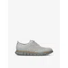 Cole Haan Mens Grey/light Zerøgrand Wingtip Stitchlite Knitted Oxford Shoes Eur 41 / 7 Uk In Grey/light