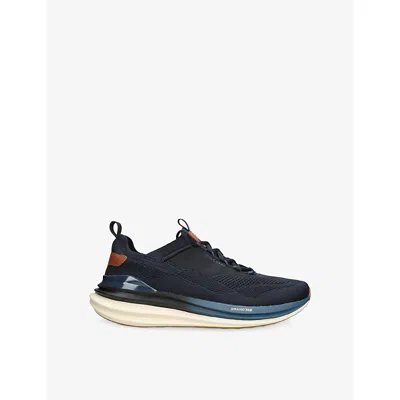Cole Haan Mens Navy Øriginalgrand Quadstar Stitchlite™ Knitted Trainers Eur 44.5 / 10.5 Uk In Multi