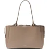 Cole Haan Midtown Leather Work Tote In Brown